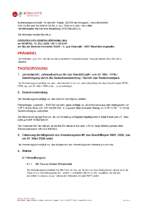 Tagesordnung im PDF-Format herunterladen