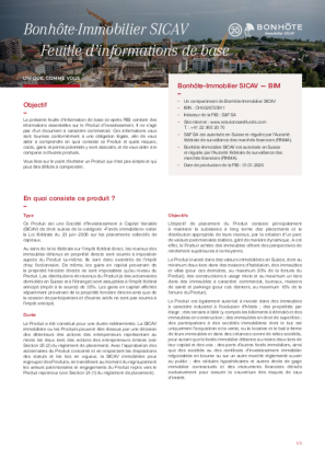 Basisinformationsblatt (FR)